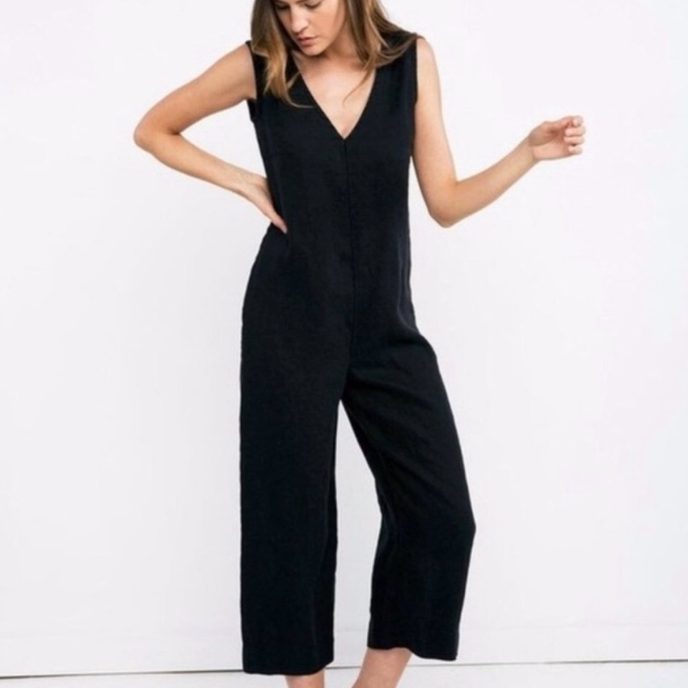 Elizabeth Suzann Mara Jumpsuit Small Tall Black